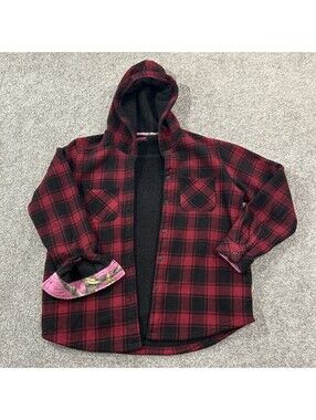 RealTree Plaid Fleece Jacket Womens Medium Hunting Outdoor